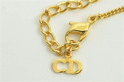 dior initial necklace|genuine christian dior necklace.